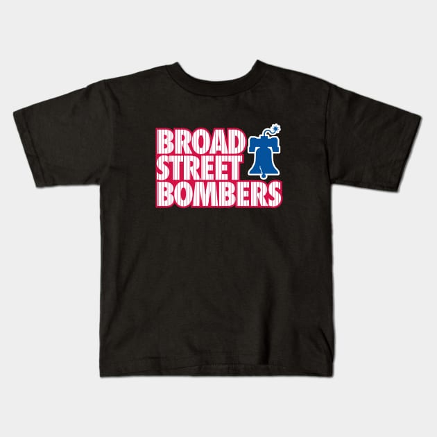 Broad Street Bombers 1 - Black Kids T-Shirt by KFig21